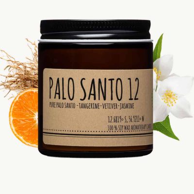 palo santo and tangerine candle 4oz