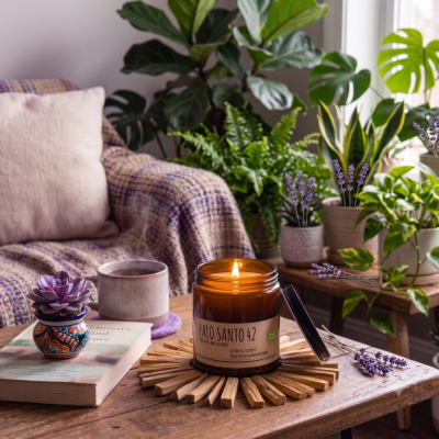 Palo Santo and Lavender Candle 42